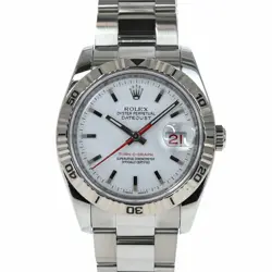 ROLEX DATEJUST TURNOGRAPH SS/WG WHITE DIAL 36MM USED