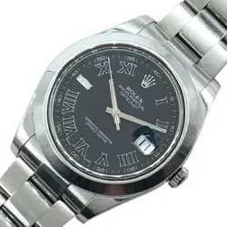 ROLEX DATEJUST II 116300 SILVER SS MEN'S WATCH BLACK DIAL, AUTOMATIC, WATERPROOF
