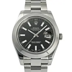 ROLEX DATEJUST II 116300 MEN'S AUTOMATIC BLACK DIAL 41MM SS WATCH
