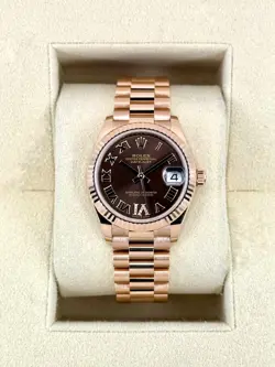 2022 ROLEX DATEJUST 31MM 278275 ROSE GOLD CHOCOLATE DIAL