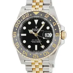 ROLEX GMT-MASTER 2 126713GRNR RANDOM NUMBER K18YG×SS COMBI BLACK USED HOUB-0