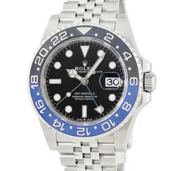 ROLEX GMT-MASTER 2 126710BLNR RANDOM NUMBER BLUE BLACK CYCLOP LENS USED HOUB-0