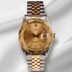 ROLEX 36MM DATEJUST TURNOGRAPH STEEL YELLOW GOLD VINTAGE WATCH 1625