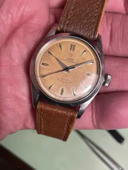 Amazing Gents 1950. Rolex Cased Tudor Ref 7909 390. With B.N.G.E Pattern Dial.