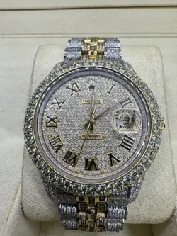 ROLEX DATEJUST 16233 BUSSDOWN. AFTERMARKET BEZEL, BRACELET AND DIAL LS(335762)