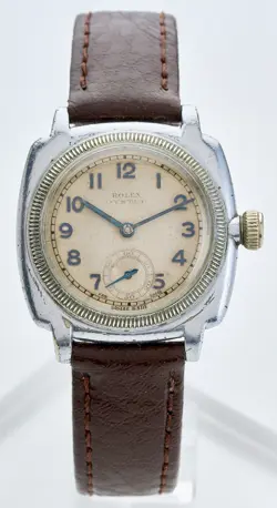 ROLEX OYSTER EXTRA PRIMA 1930’S GENTS VINTAGE CUSHION WATCH 32MM PATINA SERVICED