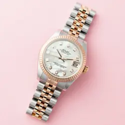 ROLEX DATEJUST 31 178271, STEEL & ROSE GOLD, MOTHER OF PEARL DIAMOND DIAL, JU...