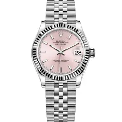 ROLEX DATEJUST 31, PINK INDEX, STEEL & WHITE GOLD, 278274