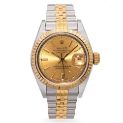 VINTAGE ROLEX DATEJUST 18K GOLD/STEEL WOMEN'S WATCH REF 69173