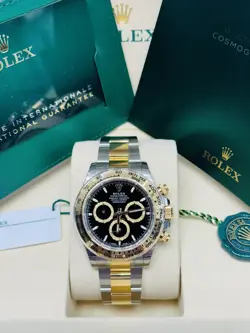 ROLEX COSMOGRAPH DAYTONA TWO-TONE BLACK DIAL 126503 FULL STICKERS UNWORN 2025