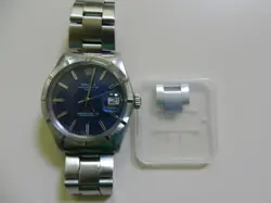 1972 ROLEX OYSTER PERPETUAL DATE AUTOMATIC WATCH BLUE DIAL BRACELET (1501)