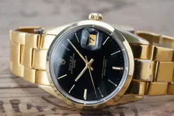 SERVICED VINTAGE ROLEX OYSTER PERPETUAL DATE 1550 REFINISHED BLACK C1972 #1410