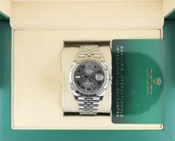 2021 ROLEX DATEJUST 126334 WIMBLEDON ROMAN DIAL SS JUBILEE WITH PAPERS 41MM