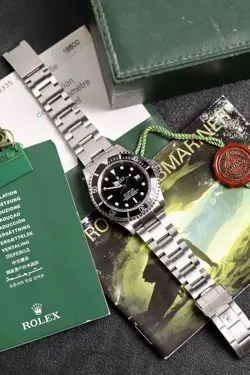 2004 ROLEX SEA-DWELLER 40MM REF 16600 F SERIAL SOLID END LINKS