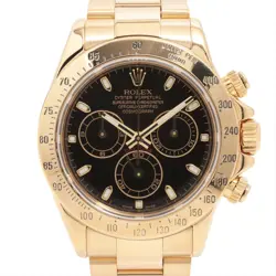 ROLEX COSMOGRAPH DAYTONA 116528 YG YG AT BLACK DIAL