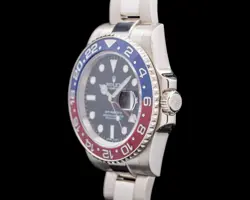 Rolex GMT Master II 116719 Ceramic "Pepsi" 18K White Gold Black Dial