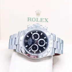 Rolex 40mm Black Indexes Steel Daytona REF: 116520 (Z series)
