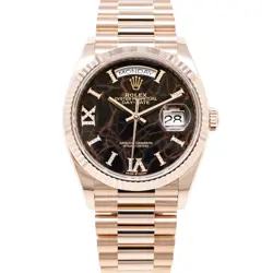 ROLEX DAY-DATE 36 128235 ROSE GOLD PRESIDENT - EISENKIESEL DIAMOND ROMAN