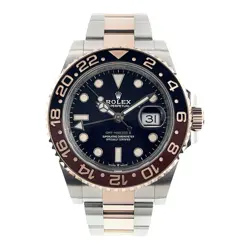 ROLEX GMT-MASTER GOLD & STEEL BLACK DIAL 40MM AUTOMATIC MEN’S WATCH 126711CHNR