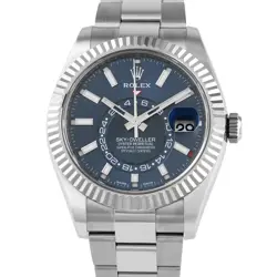ROLEX SKY-DWELLER BLUE DIAL STEEL OYSTER WATCH 326934