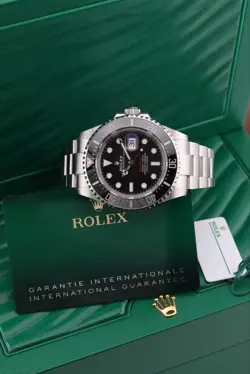 2024 ROLEX SEA-DWELLER RED LETTER 126600 BLACK DIAL SS OYSTER WITH PAPERS 43MM