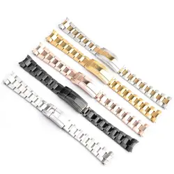 FOR ROLEX SUBMARINER DAYTONA SUP GMT MEN STAINLESS STEEL WATCH CHAIN WATCH STRAP