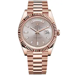 ROLEX DAY-DATE 40 ROSE GOLD PRESIDENT 228235 WRISTWATCH - SUNDUST DIAMOND