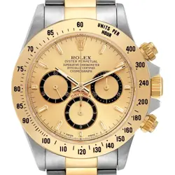 ROLEX DAYTONA INVERTED 6 200 METER STEEL YELLOW GOLD MENS WATCH 16523
