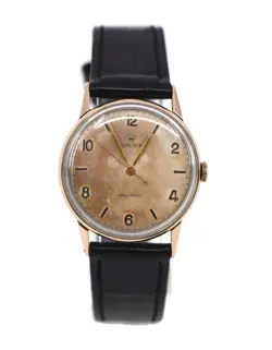 ROLEX PRECISION 18K ROSE GOLD WATCH 3745