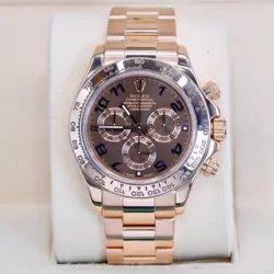 ROLEX DAYTONA 116505 COSMOGRAPH 18K EVEROSE ROSE GOLD CHOCOLATE RACING DIAL 40MM