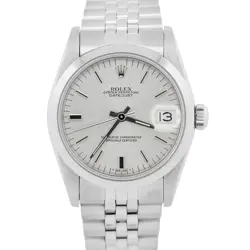LADIES ROLEX DATEJUST SILVER 31MM STAINLESS STEEL JUBILEE AUTOMATIC WATCH 68240