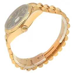 Rolex Day-Date 18k Yellow Gold President Automatic Blue Men's Watch 18038