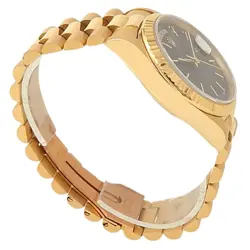 Rolex Day-Date 18k Yellow Gold President Automatic Blue Men's Watch 18038