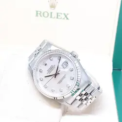 ROLEX 36MM MOP DIAMONDS DATEJUST REF: 16234 (T SERIES)
