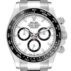 ROLEX DAYTONA CERAMIC BEZEL WHITE PANDA STEEL MENS WATCH 126500 UNWORN