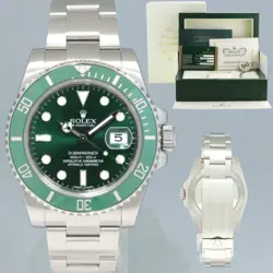 2023 ROLEX CPO & PAPERS ROLEX SUBMARINER HULK GREEN CERAMIC 116610LV STEEL WATCH