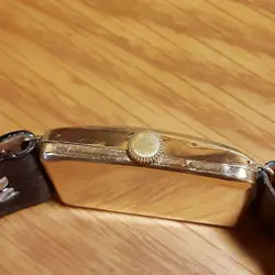 Rolex 18K/750 Solid Gold Small Second Hand Winding Men's Watch Vintage Junk