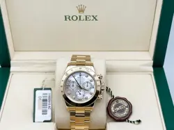 ROLEX DAYTONA 116528 FACTORY MOTHER OF PEARL  DIAMOND DIAL 18K YELLOW GOLD 40MM