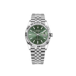ROLEX DATEJUST 36MM 126234 MINT GREEN JUBILEE
