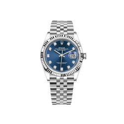 ROLEX DATEJUST 36MM 126234 BRIGHT BLUE DIAMOND-SET JUBILEE