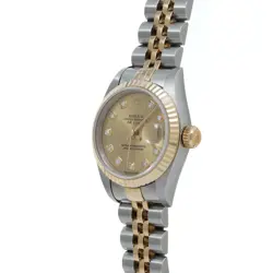 ROLEX Datejust 10P Diamond 69173G U series (manufactured around 1997) Champa...