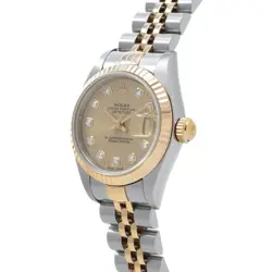 ROLEX Datejust 10P Diamond 69173G U series (manufactured around 1997) Champa...