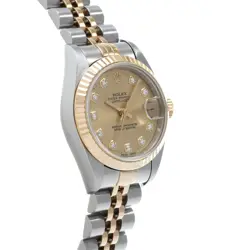 ROLEX Datejust 10P Diamond 69173G U series (manufactured around 1997) Champa...