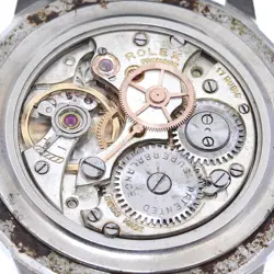 ROLEX 4363 PRECISION CAL.710 REDIAL VINTAGE HAND-WOUND SILVER BLACK MEN'S WATCH