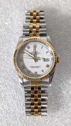 ROLEX MEN'S STAINLESS STEEL & 18K YELLOW GOLD DATEJUST 62526 OYSTER PERPETUAL