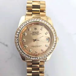 ROLEX 18K YELLOW GOLD PRESIDENTIAL 40MM WATCH CHAMPAGNE DIAMOND DIAL & BEZEL-MEN