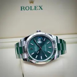 NEW 2025 ROLEX DATEJUST 126334 MINT GREEN DIAL FLUTED BEZEL OYSTER BRACELET 41MM