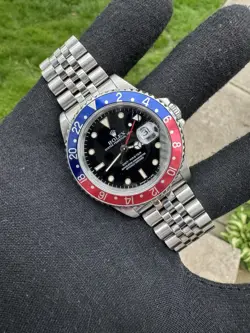 Rolex 16700 GMT Master Pepsi Jubilee  w/ Box & Papers AMAZING SET!