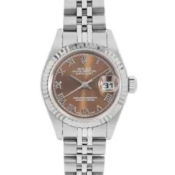 ROLEX DATEJUST 79174 HAVANA ROME F NUMBER SECOND HAND WOMEN