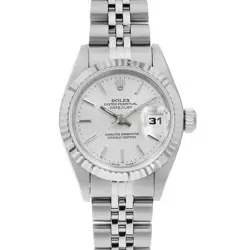 ROLEX DATEJUST 69174 SILVER 5 ROW JUBILEE BRACELET U NUMBER SECOND HAND WOMEN
